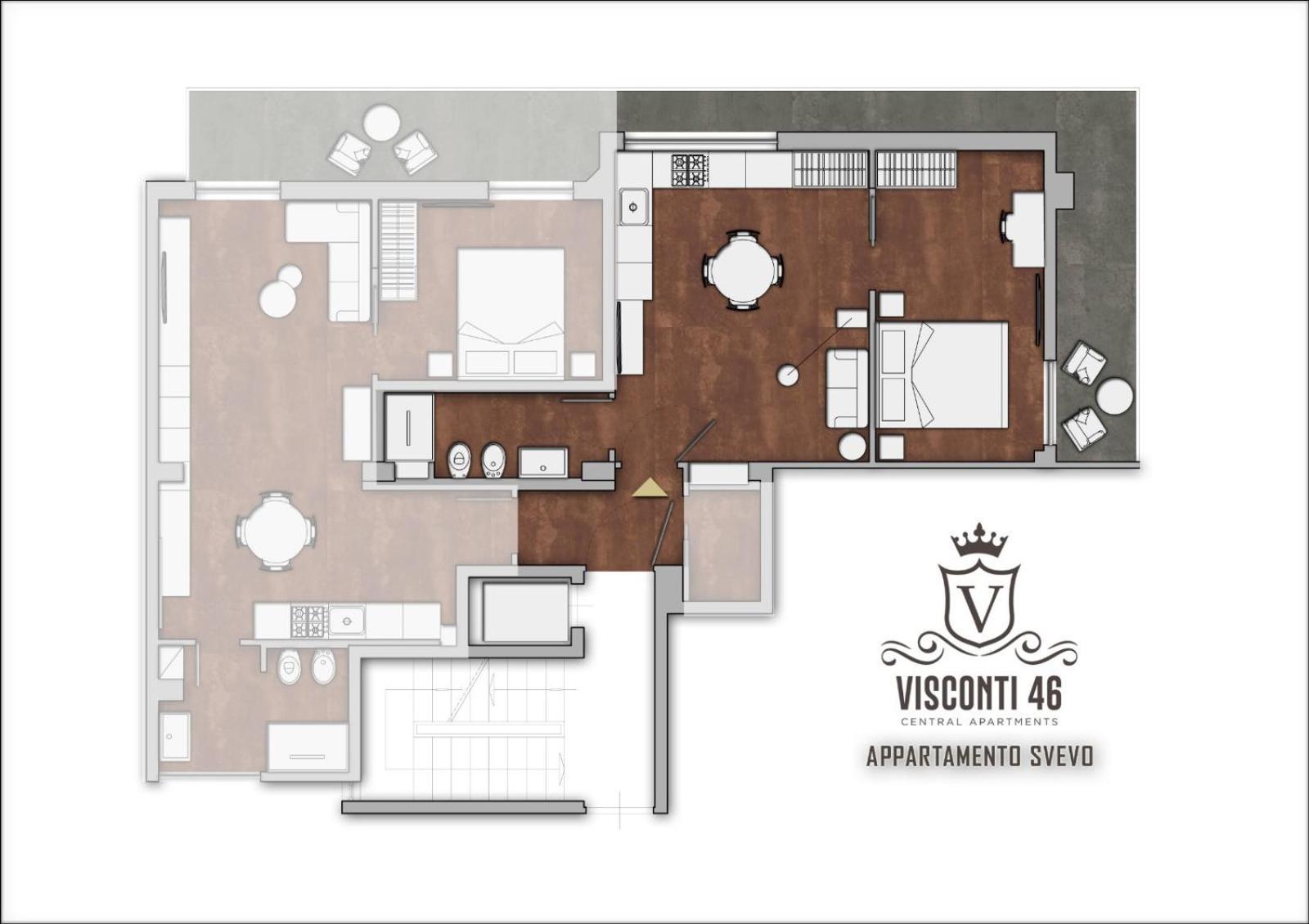 Visconti 46 Central Apartments 巴里 外观 照片
